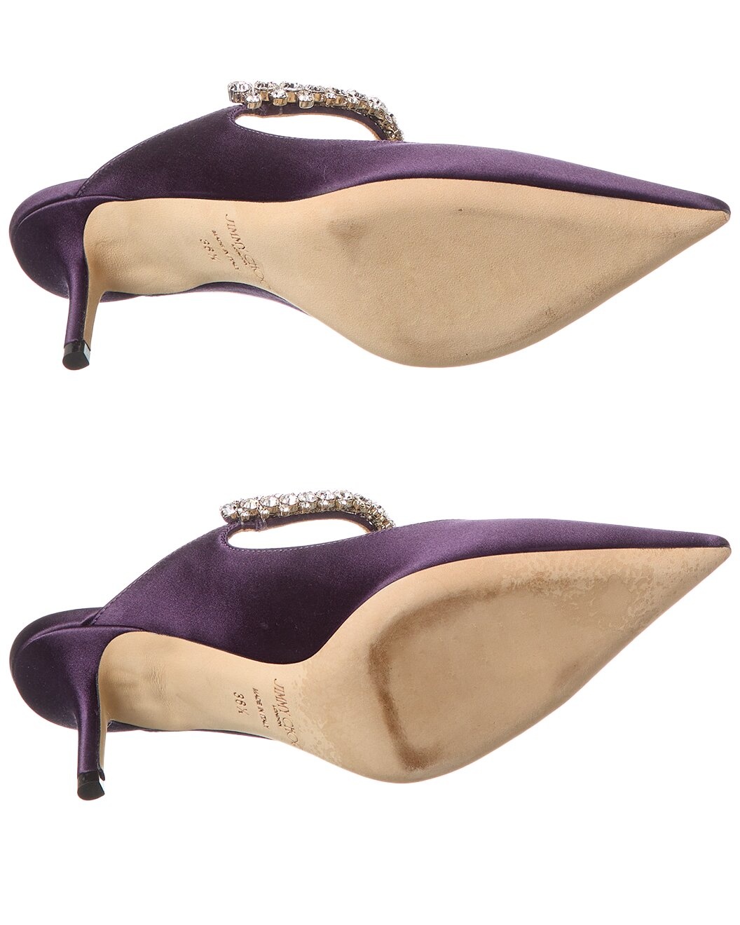 Jimmy Choo Bing 65 Satin Mule (Authentic Pre-Loved) - 4