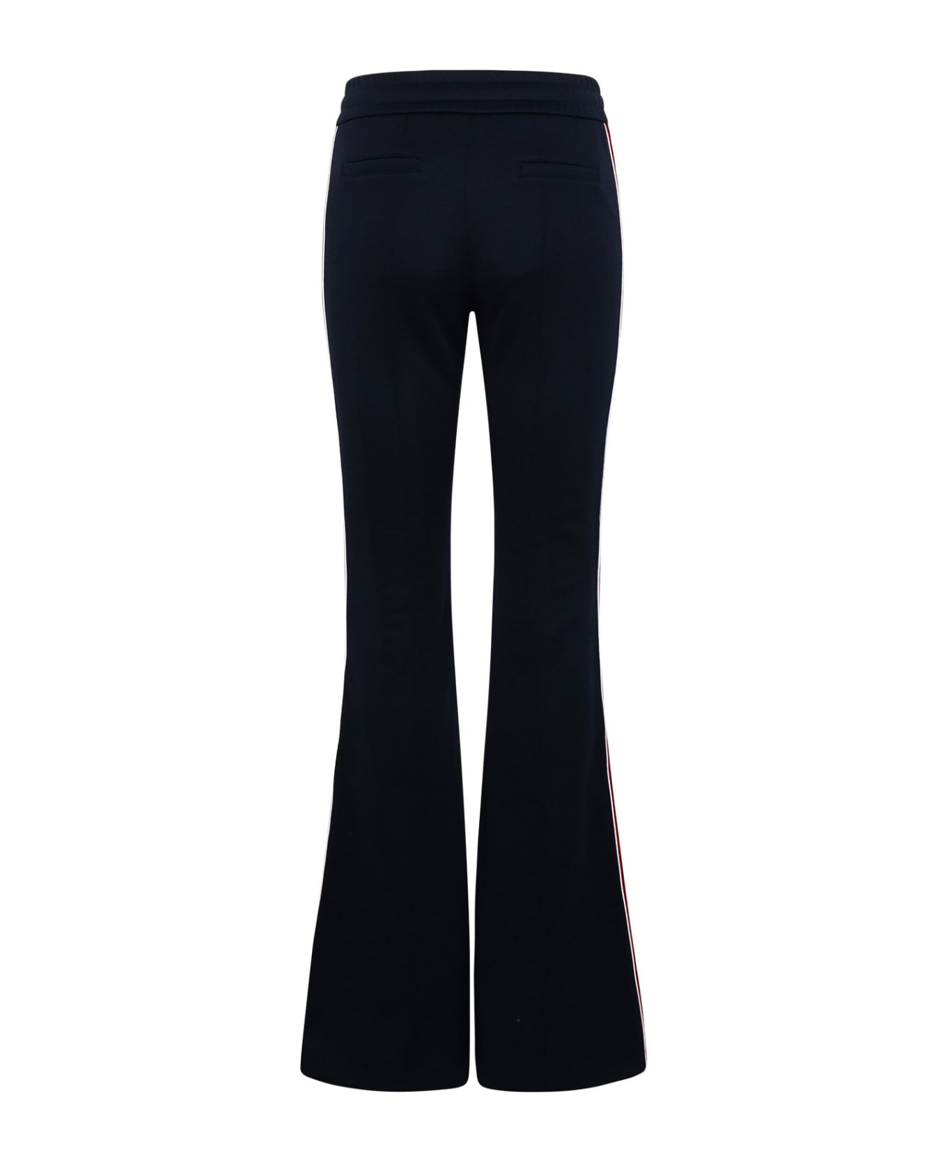 Hw Flare Pants In Blue Cotton Blend - 3