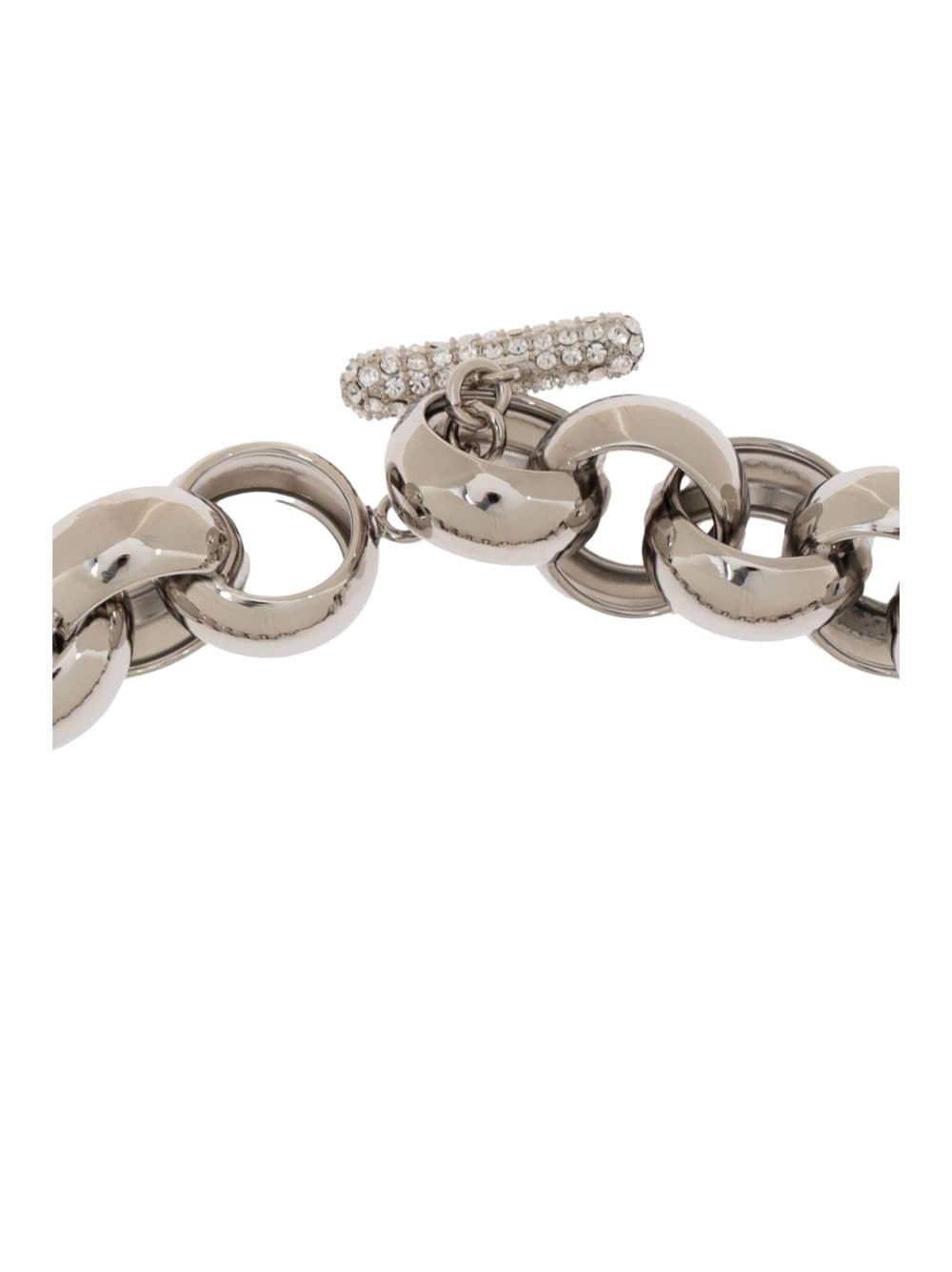 crystal-embellished choker chain necklace - 4