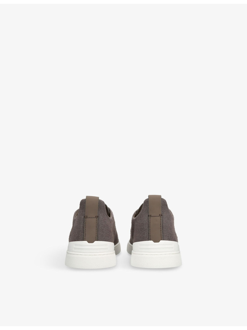 ZEGNA X3 Triple Stitch Woven Low-Top Trainers outlook