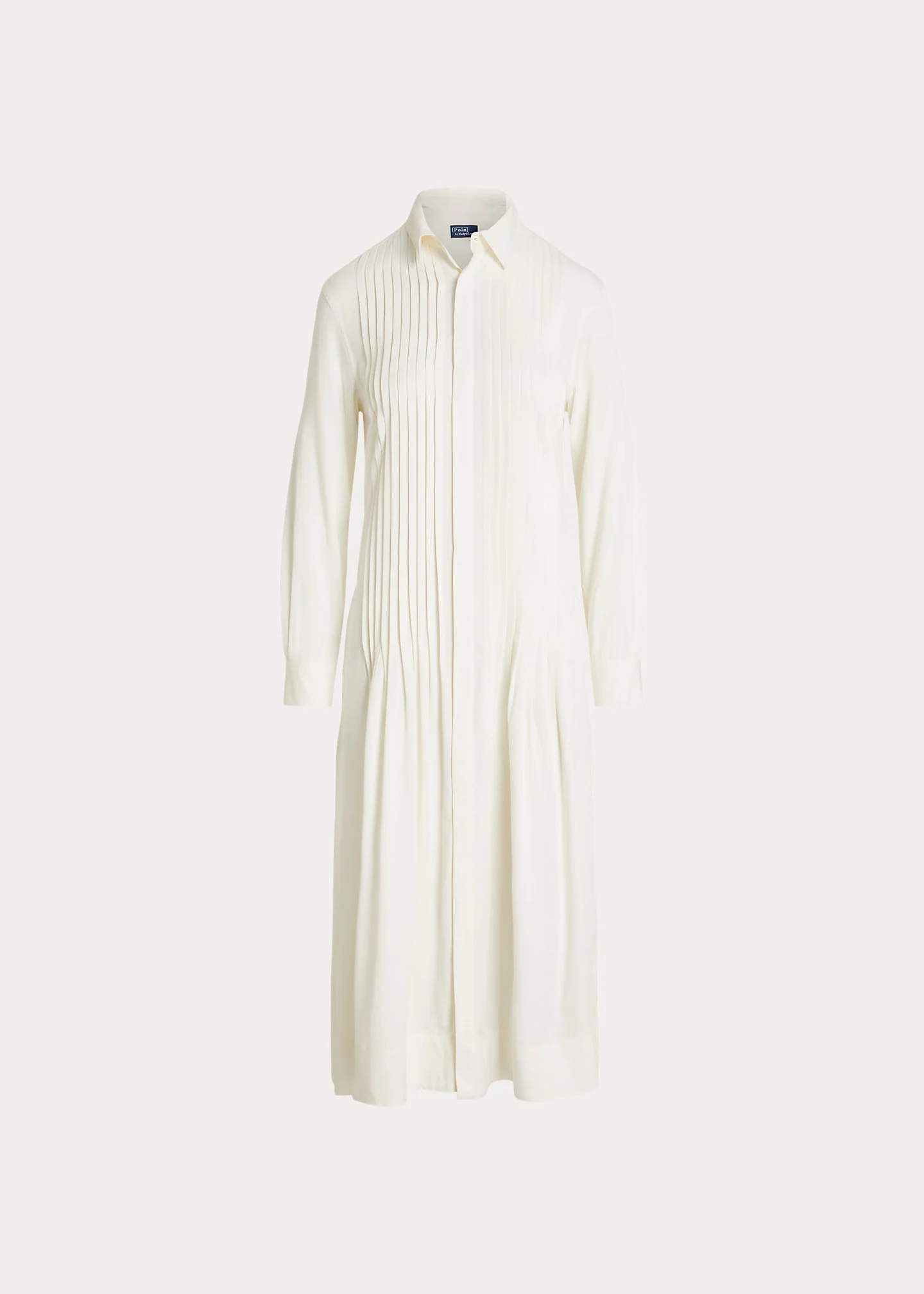 Pleated-Bib Shirtdress - 1