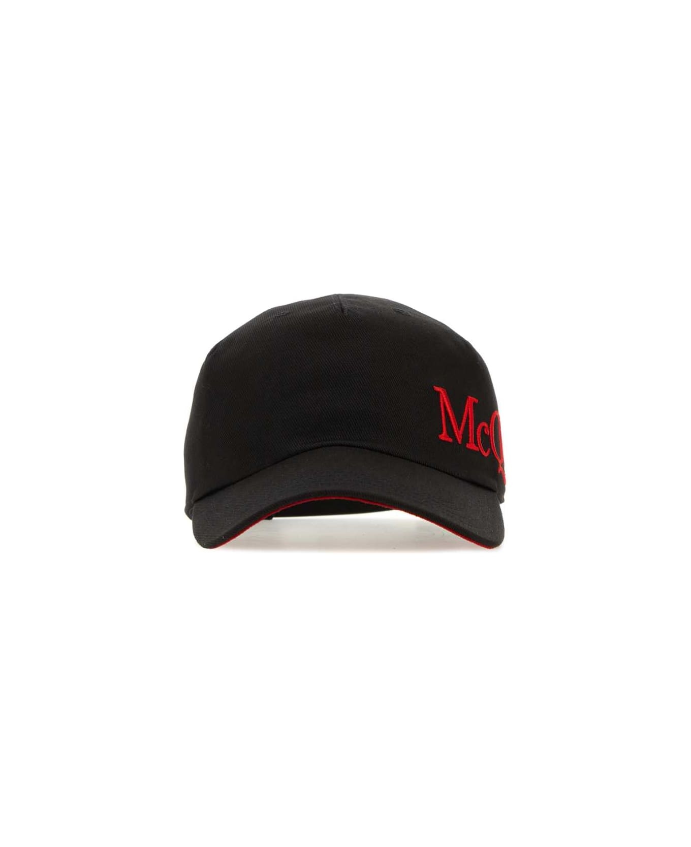 Black Cotton Baseball Hat - 1