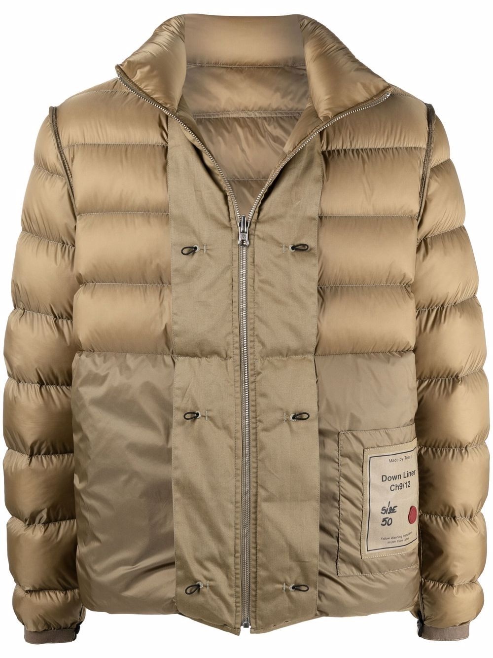 patch-detail puffer jacket - 1