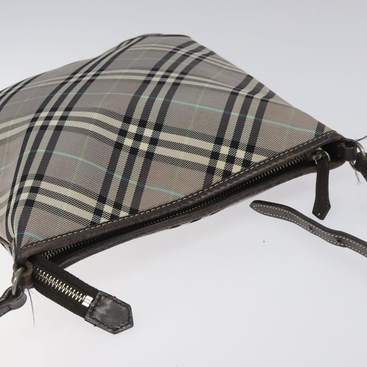 Burberry Nova Check Blue Label Shoulder Bag Nylon Gray - 6