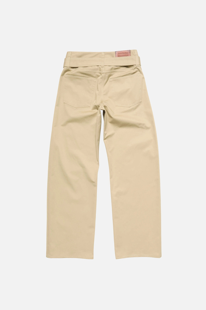 Twill trousers with belt - Pale beige 6