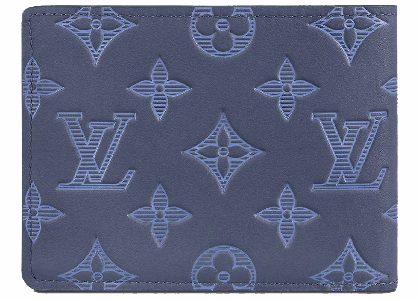 Louis Vuitton Multiple Wallet Monogram Shadow Navy Blue - 2