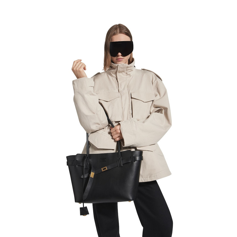 BALENCIAGA Women's Bel Air Tote Bag Medium in Black outlook