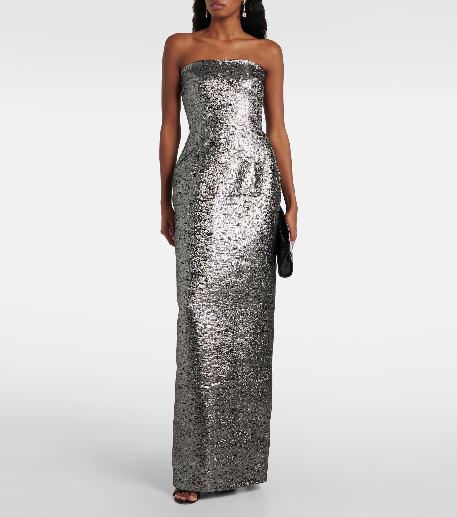 Laelia jacquard bustier gown - 2