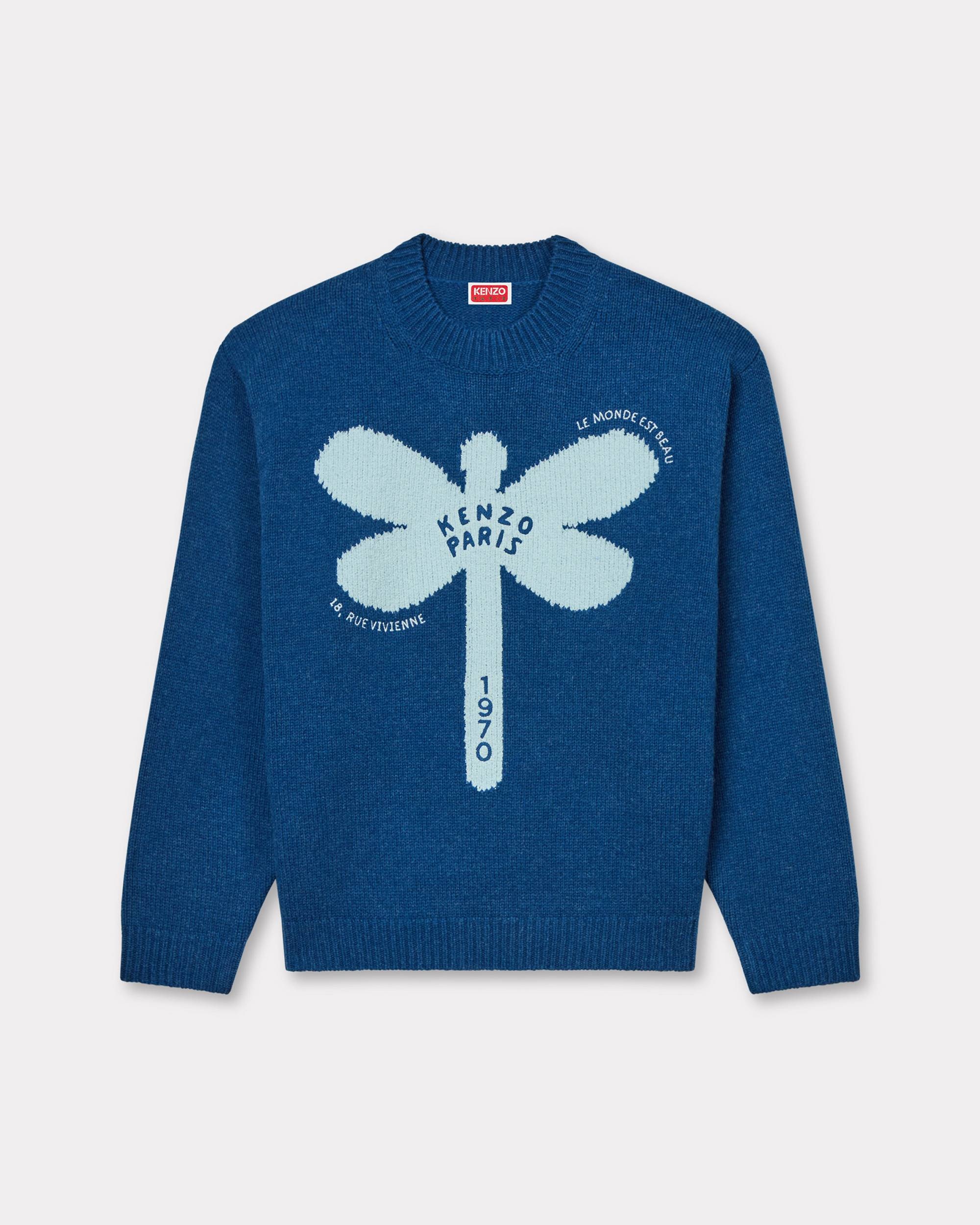 【送料&関税込】Kenzo Dragonfly Embroider KENZO 'KENZO Dragonfly' embroidered wool jumper | REVERSIBLE