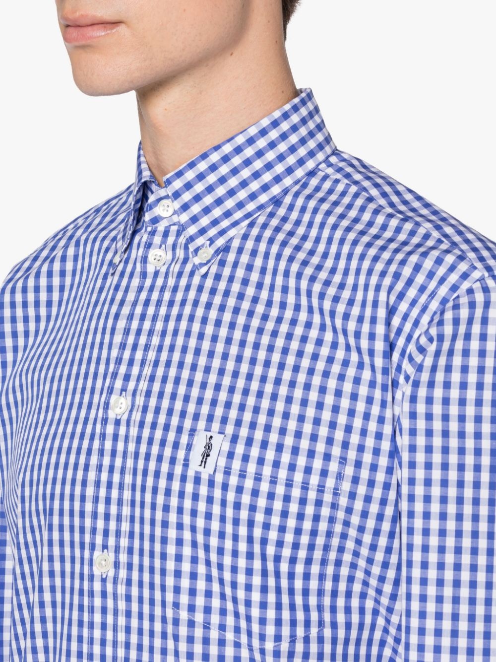 BLOOMSBURY BLUE CHECK COTTON SHIRT | GSC-107 - 5