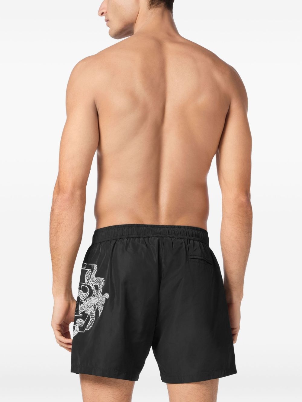 dragon-print swim shorts - 3