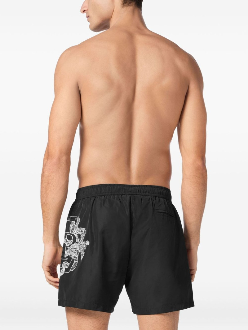 dragon-print swim shorts 3