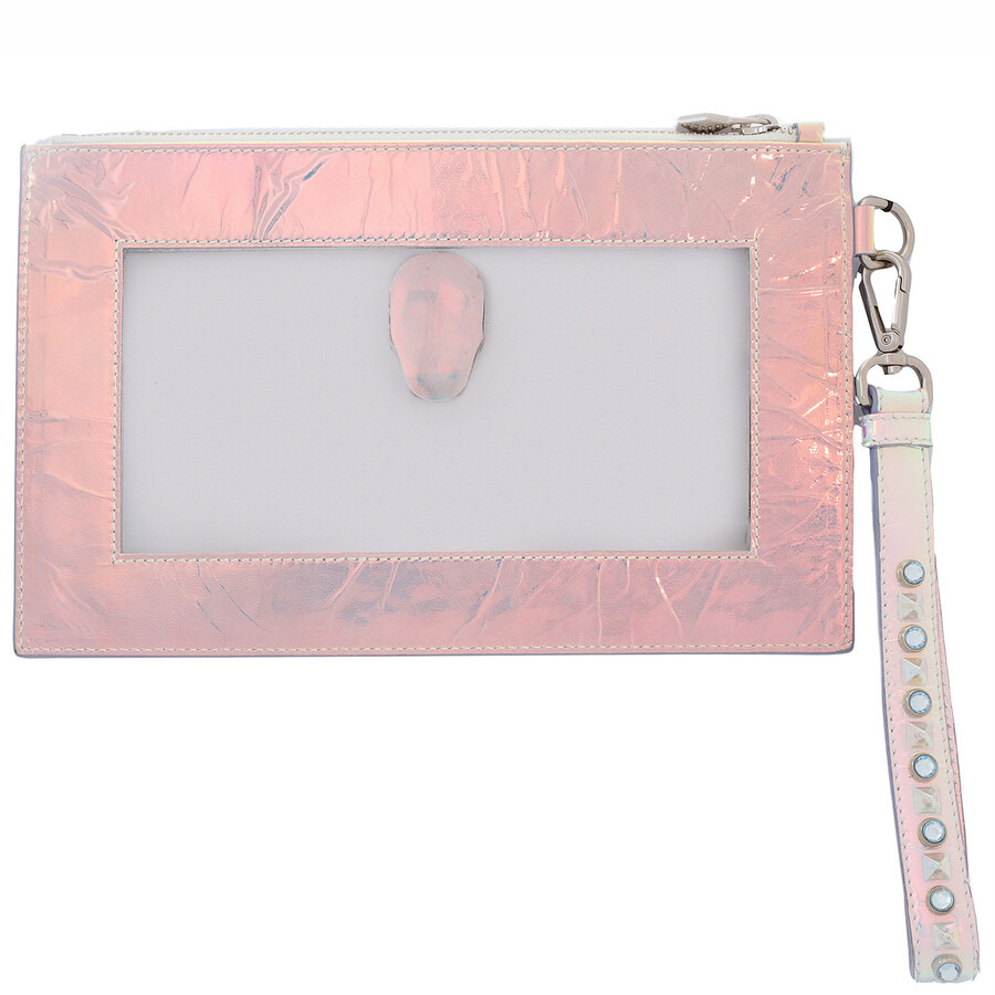 Philipp Plein Studded Transparent Clutch With Strap - 4
