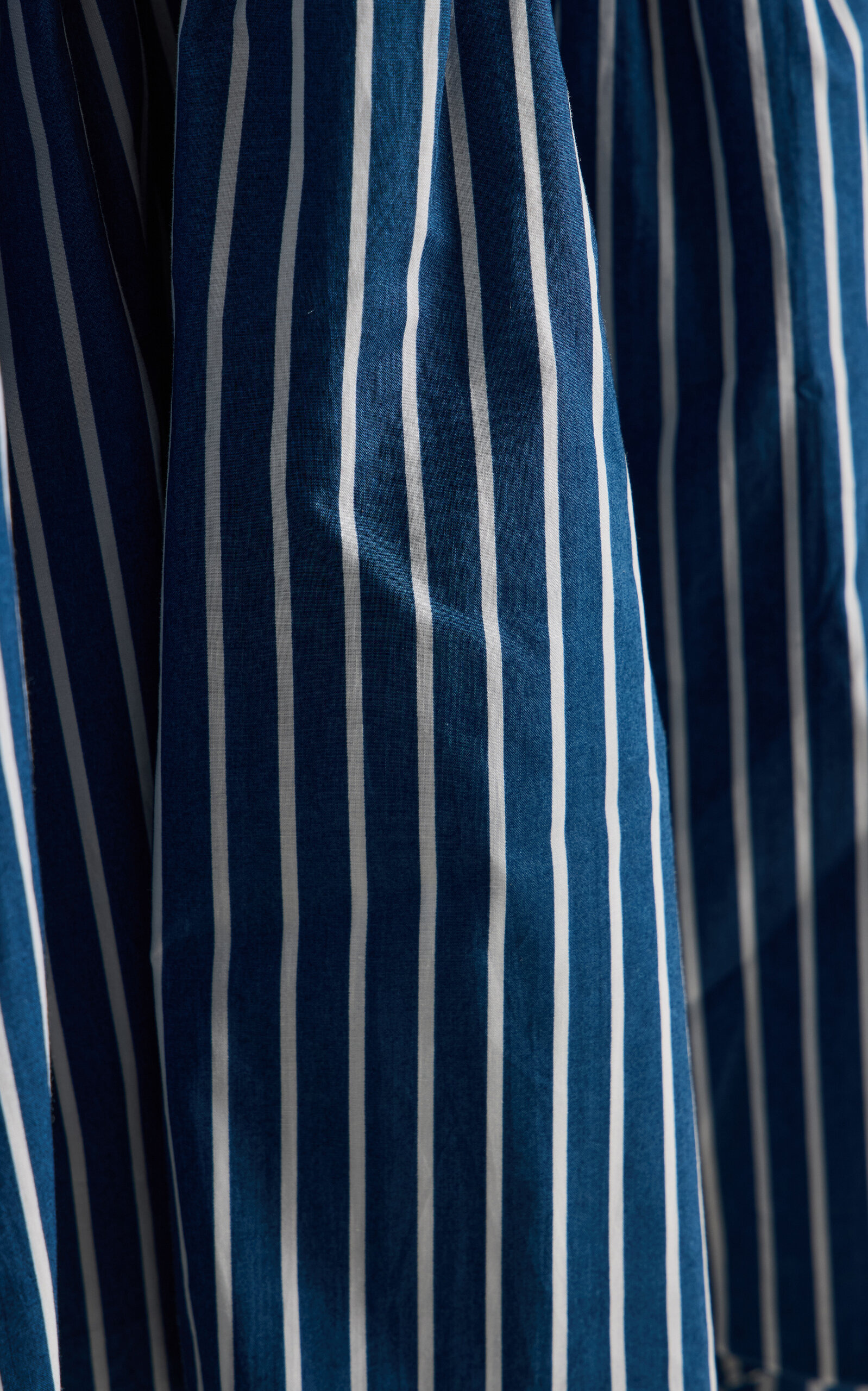 Exclusive Colonial Striped Cotton-Poplin Maxi Dress blue - 5