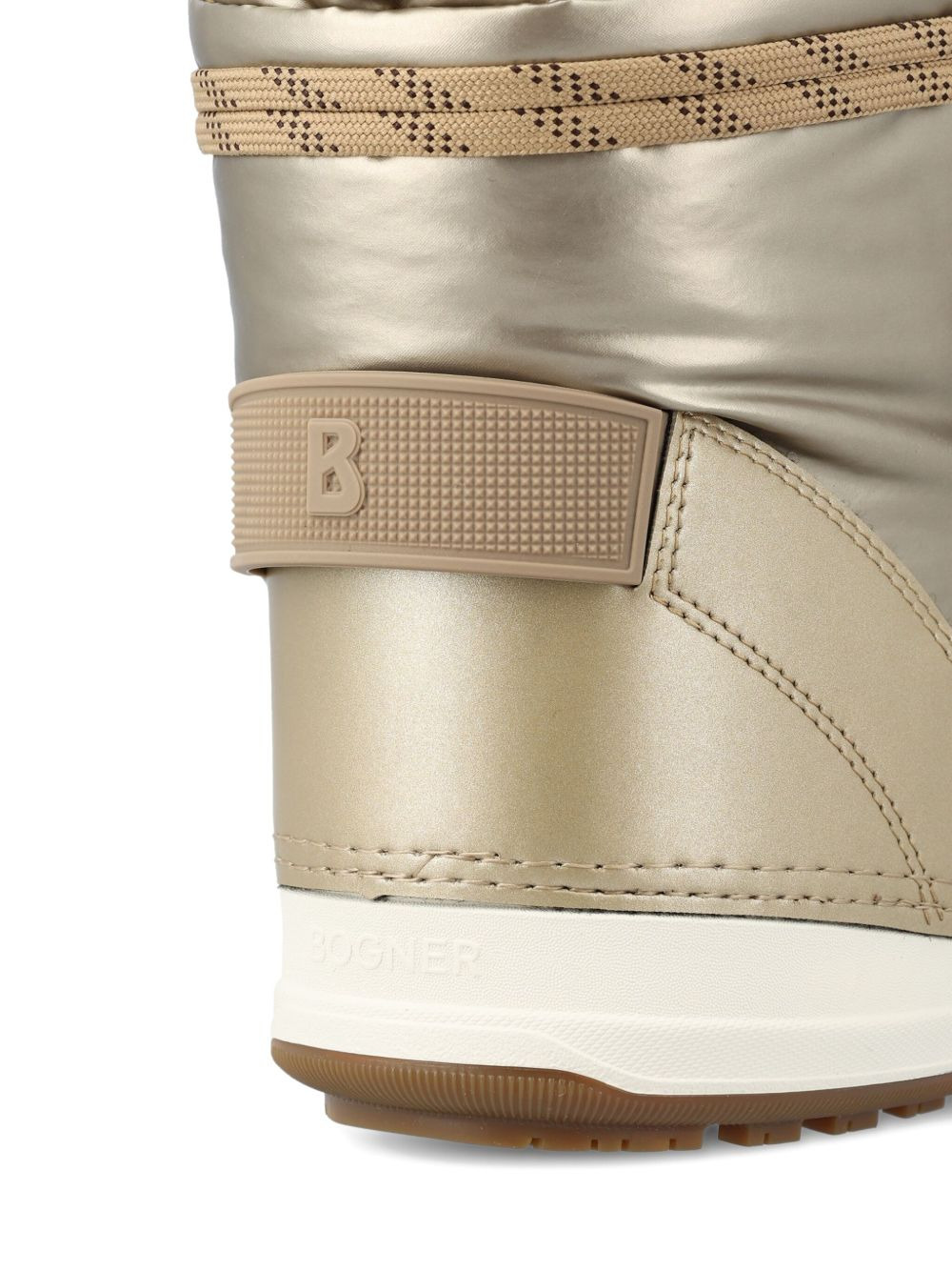 lace-up logo boots - 4