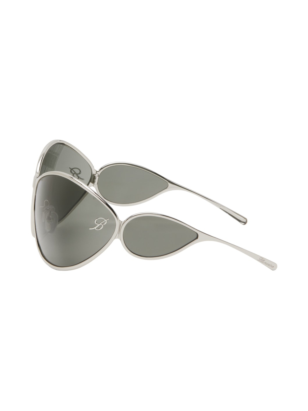 Silver Wraparound Sunglasses - 3