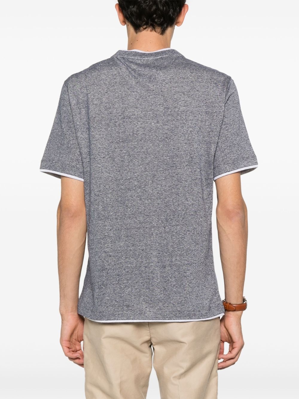 mélange-effect T-shirt - 3