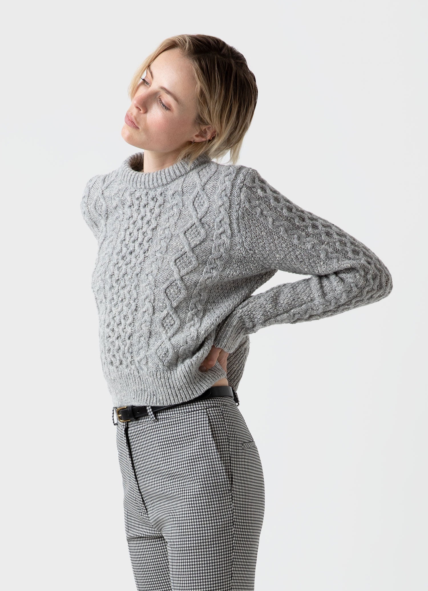 Edie Campbell Cable Jumper - 1
