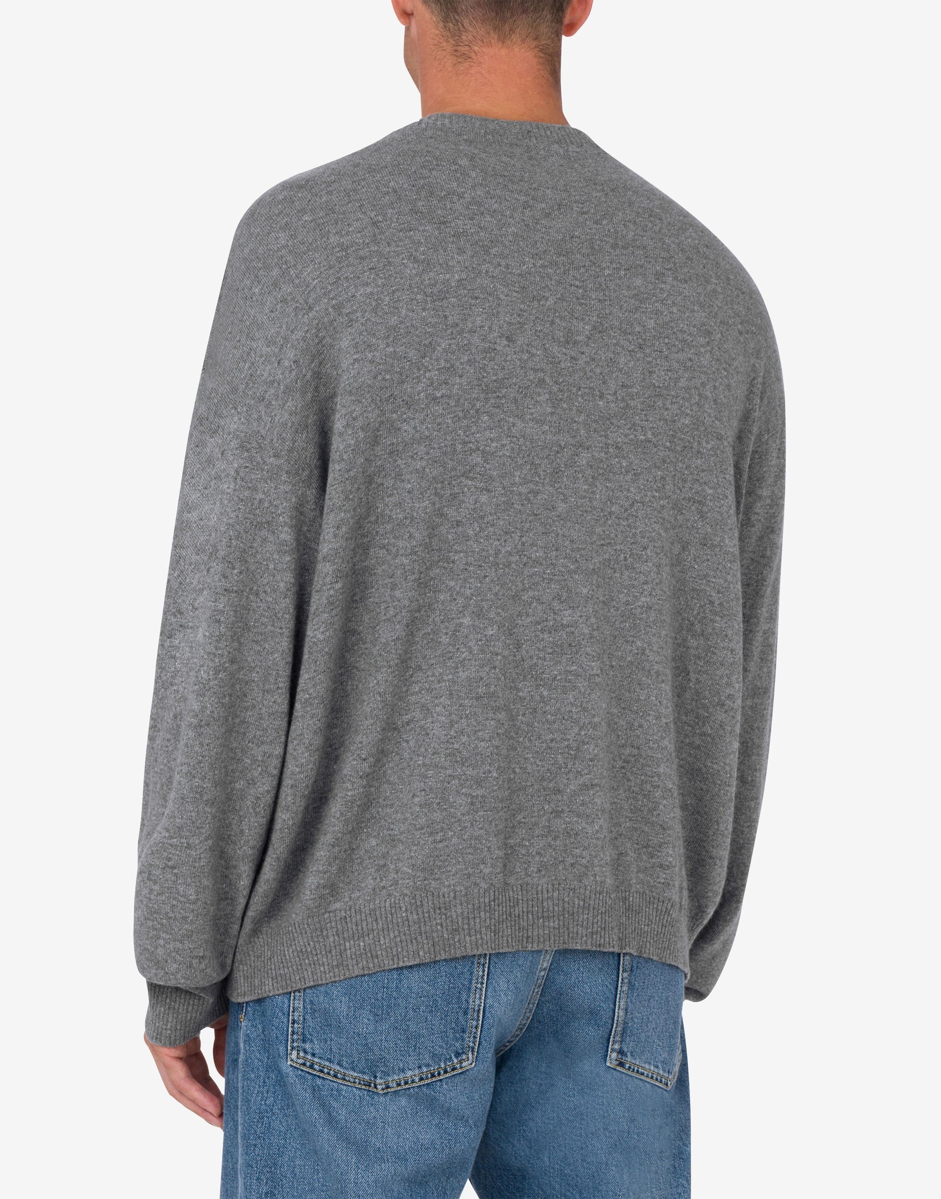 WOOL AND CASHMERE PULLOVER LAUREL CROWN EMBROIDERY - 2