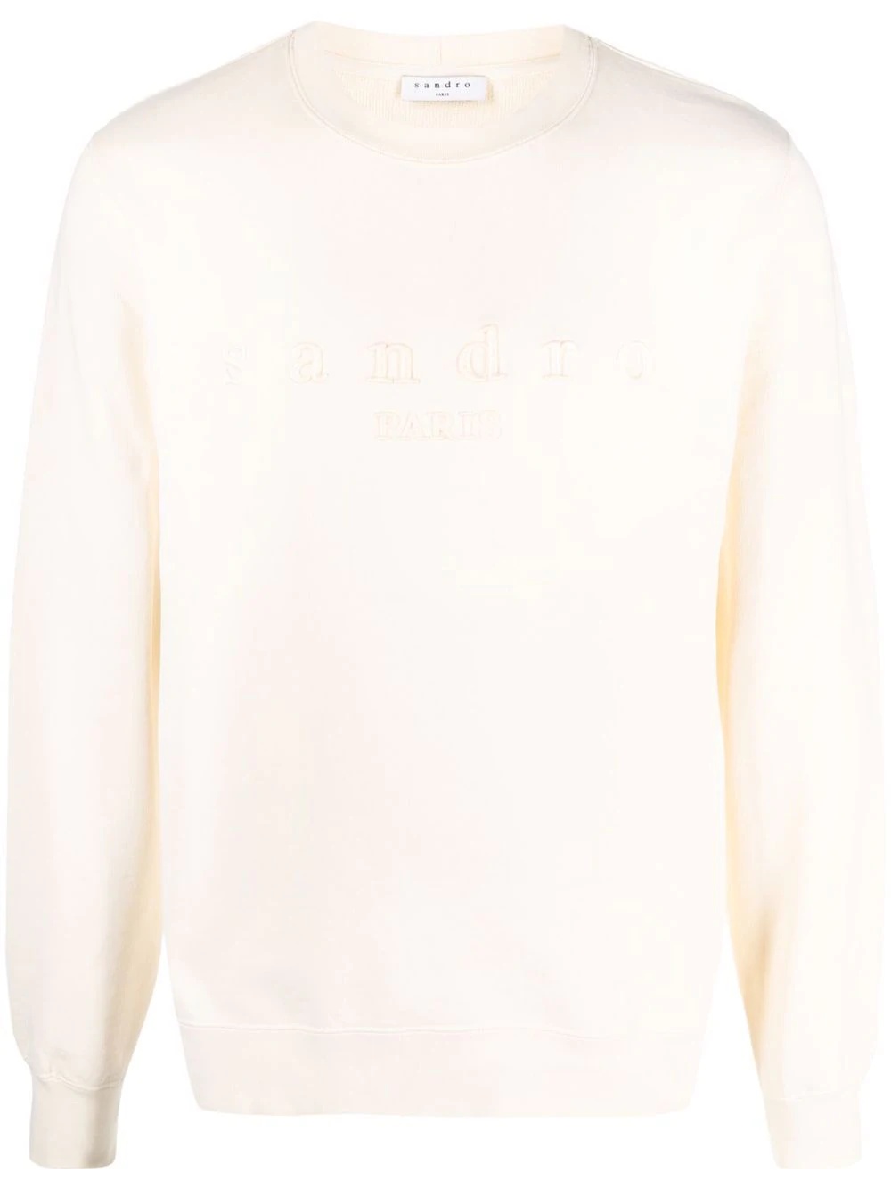 logo-embroidered cotton sweatshirt - 1