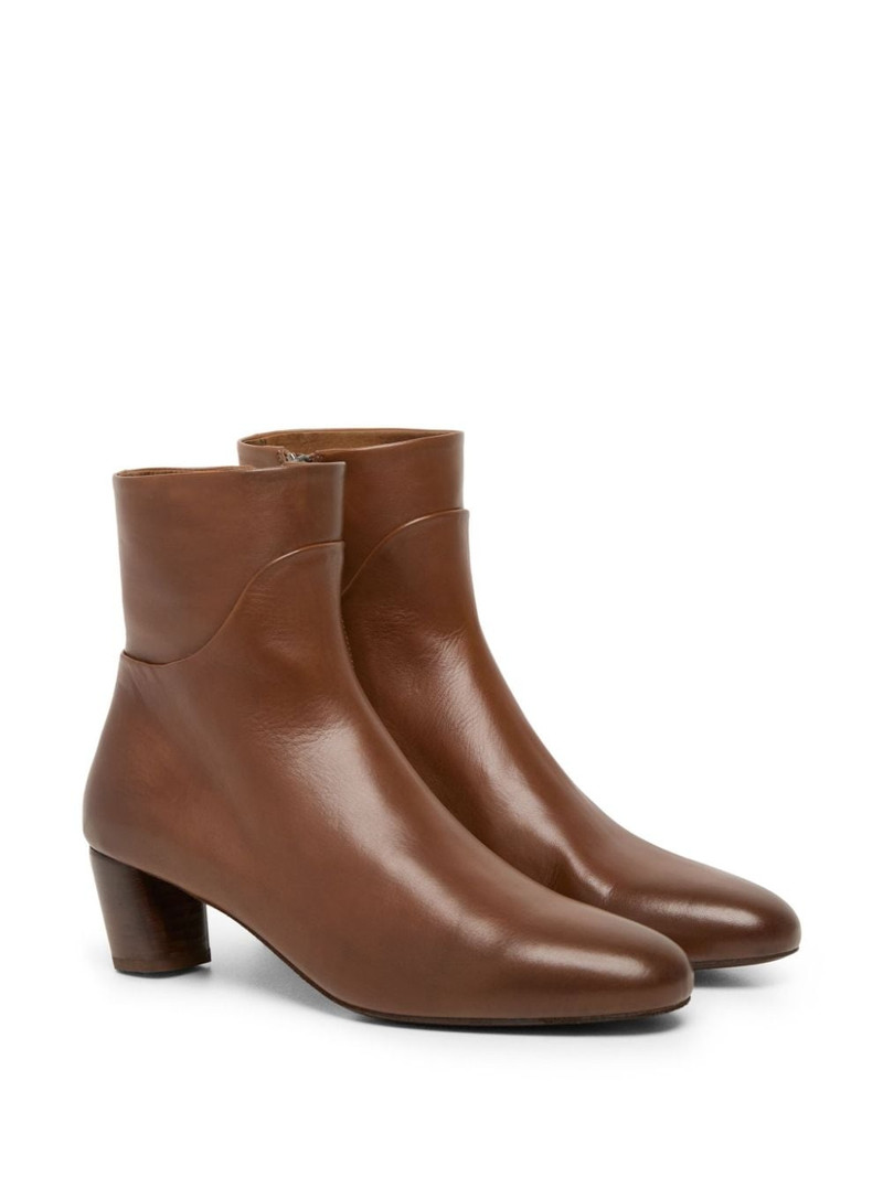 Marsèll almond-toe leather ankle boots outlook