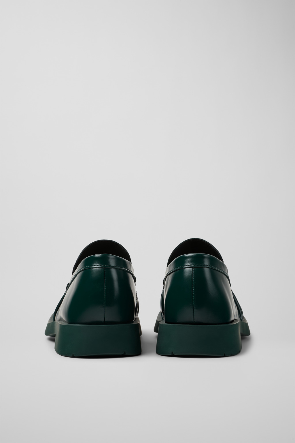 Green Leather Loafers - 3