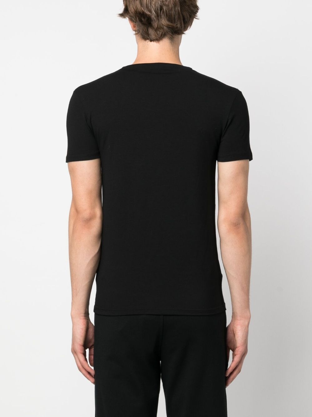short-sleeved stretch-cotton T-shirt - 4