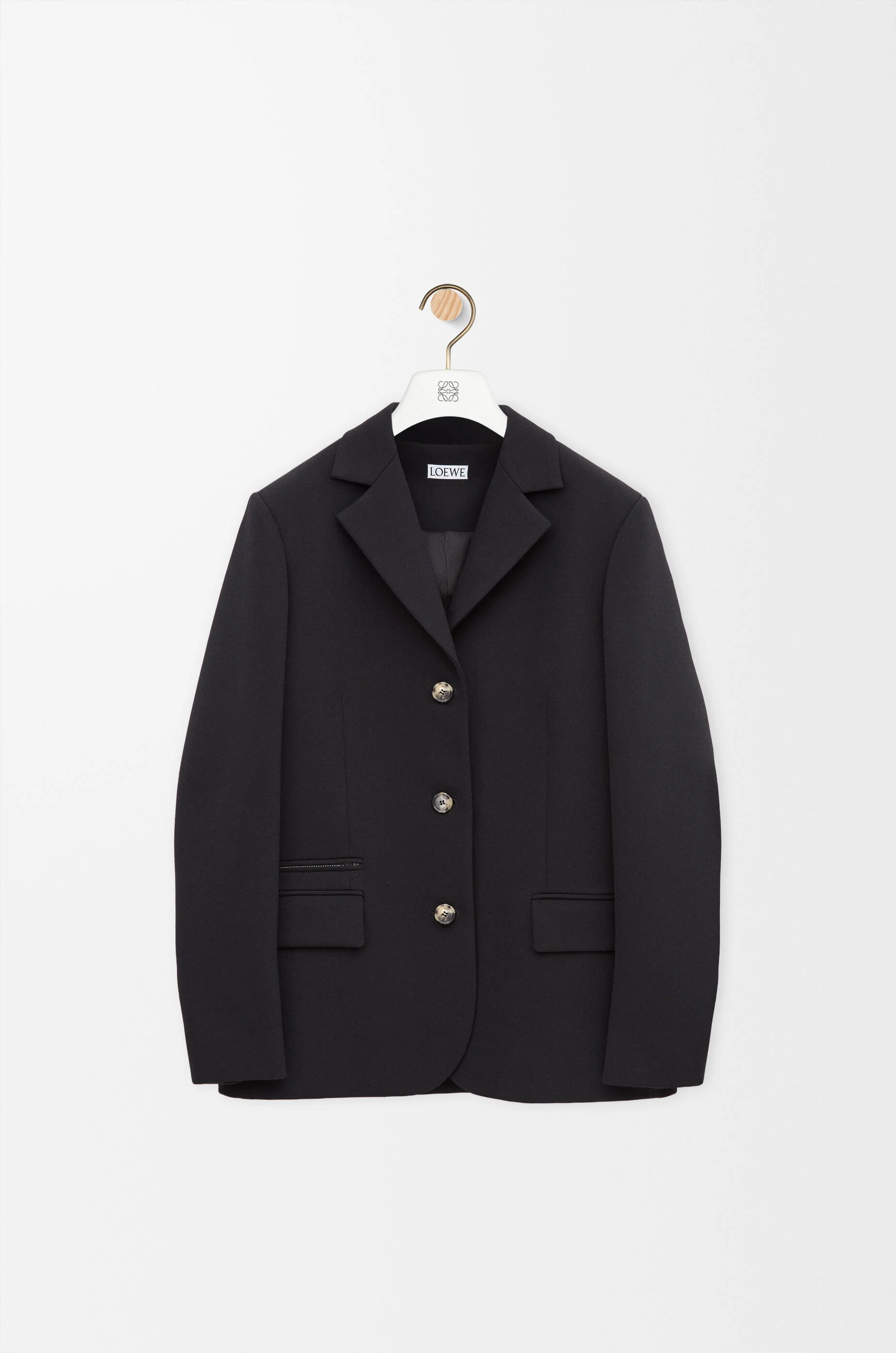 Jacket in stretch wool blend - 1