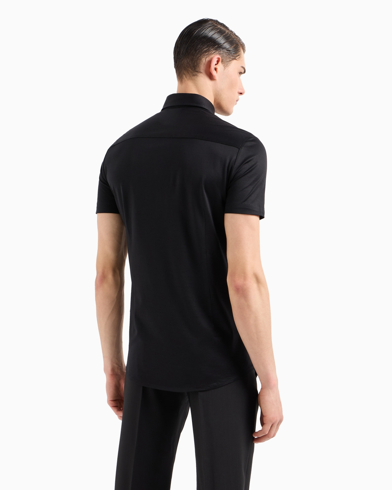 ASV Lyocell-blend jersey short-sleeved shirt - 3