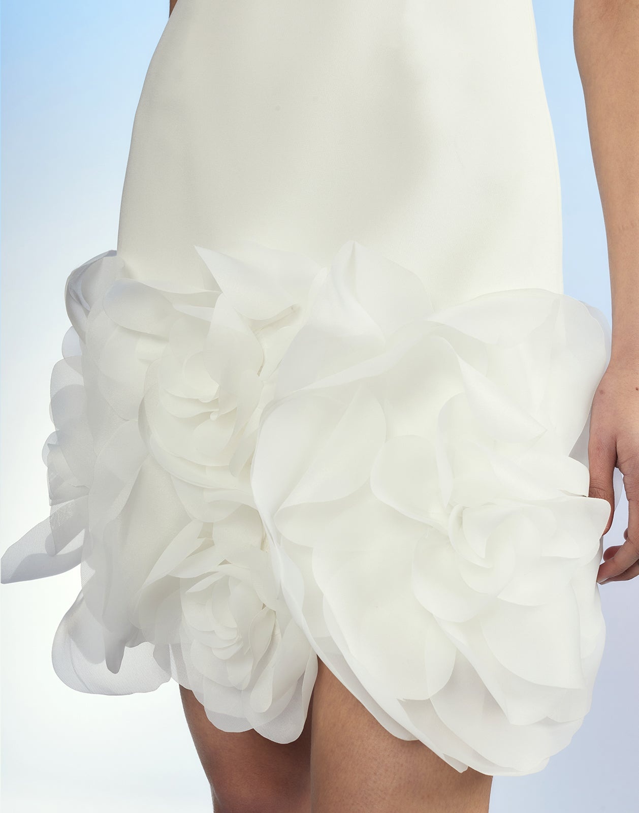 Kourtney Organza Flower Hem Dress - 7