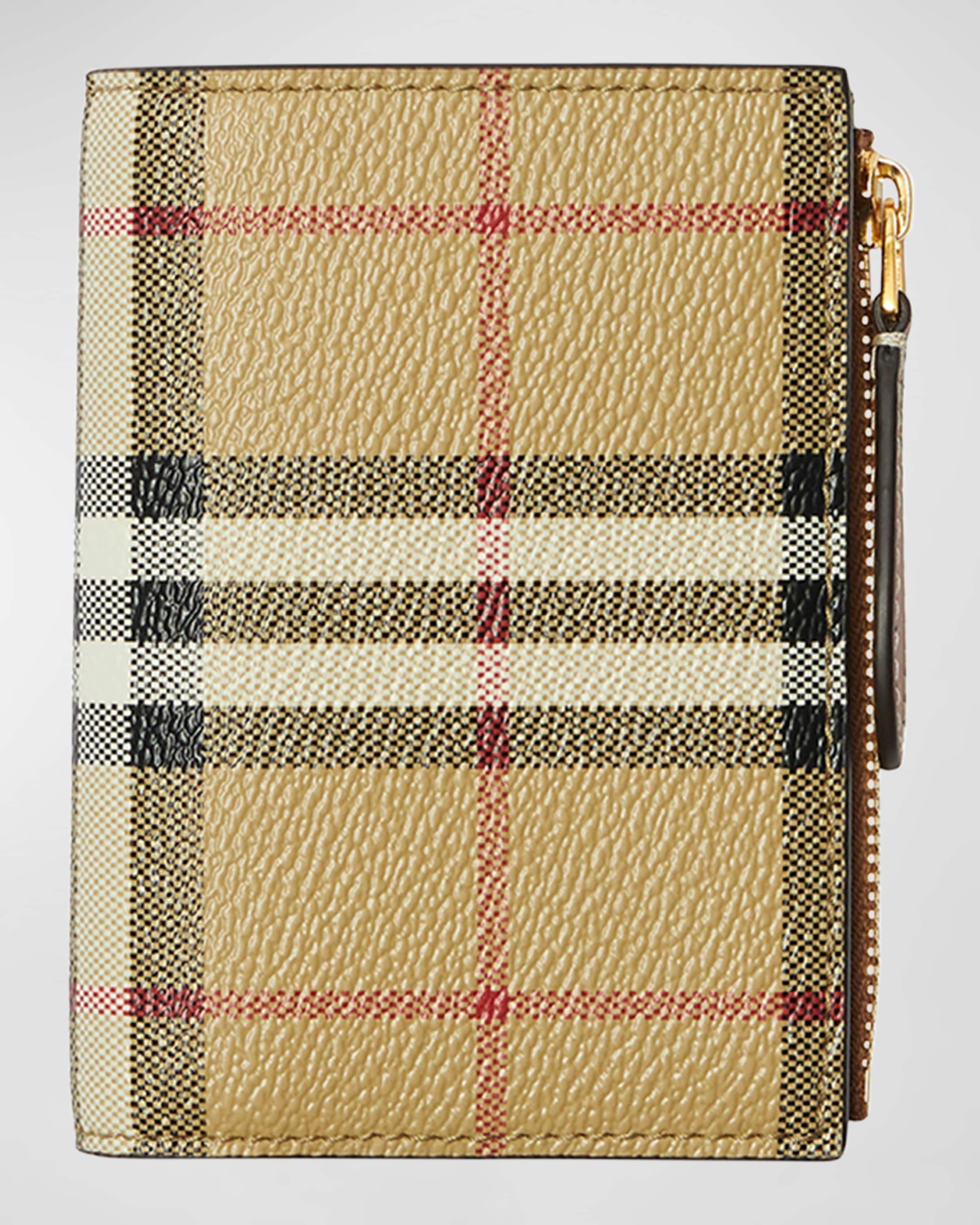 Small Check Bifold Wallet - 1