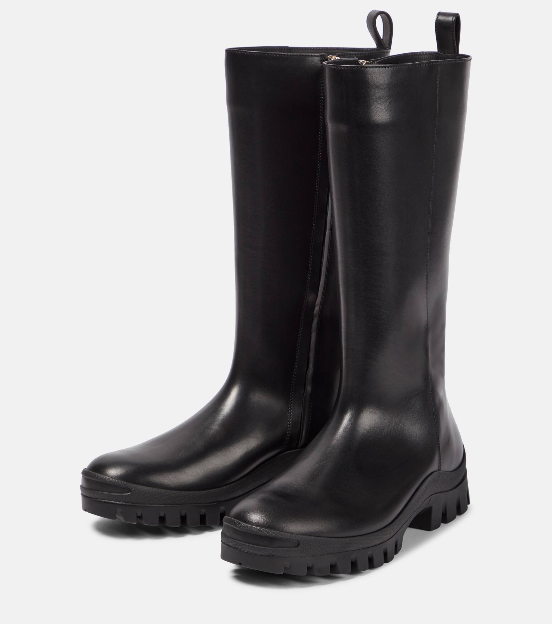 Greta leather rain boots - 5