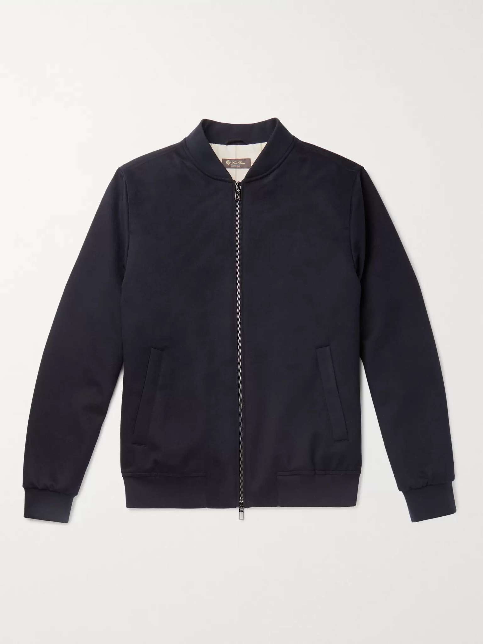 Mélange Storm System Cashmere Bomber Jacket - 1