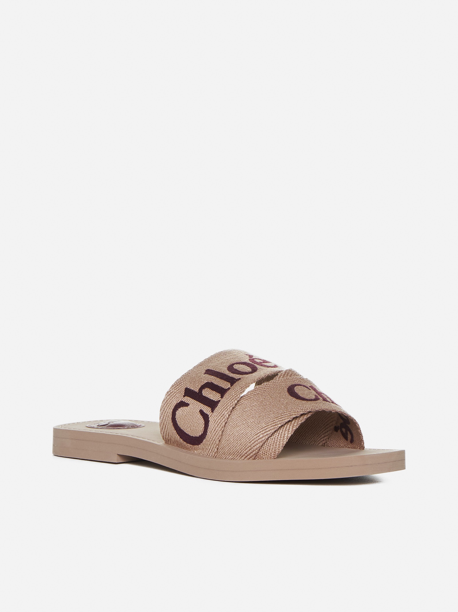 Chloé Woody canvas slides | danielloboutique | REVERSIBLE