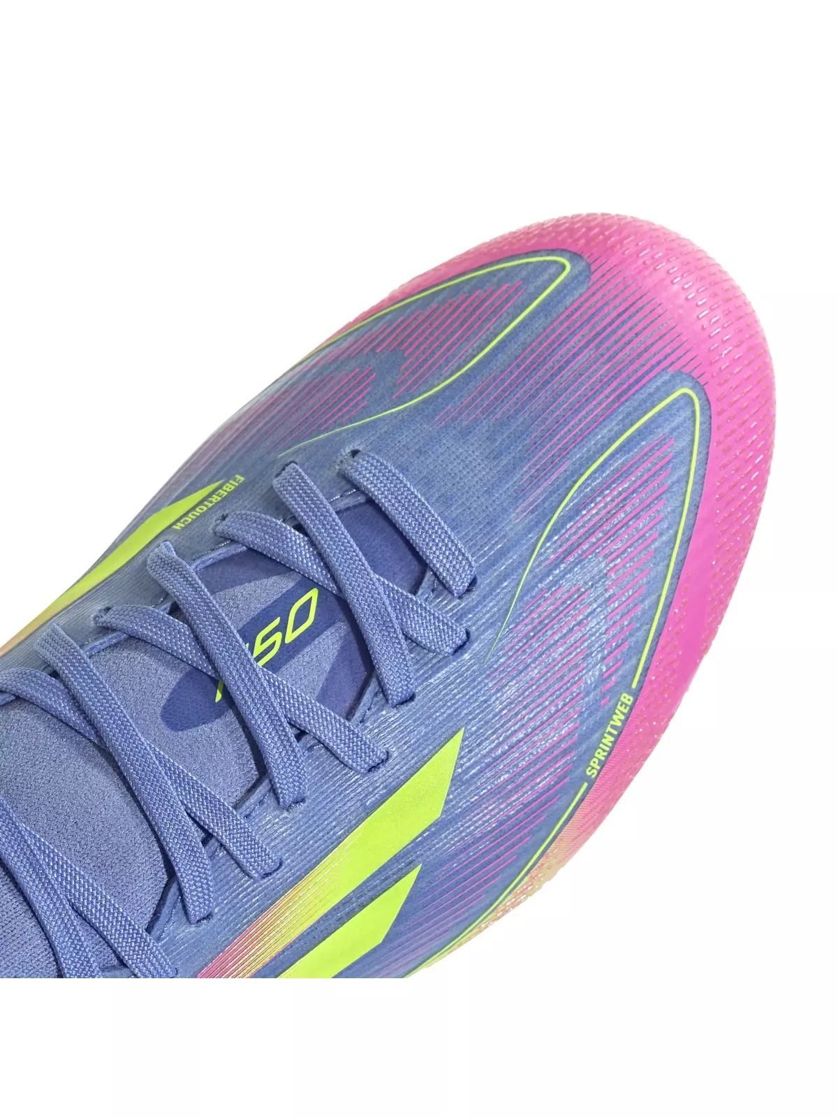 F50 Pro Mid FG "Blue Fusion/Lucid Lemon/Lucid Pink" Women's Soccer Cleat - 5