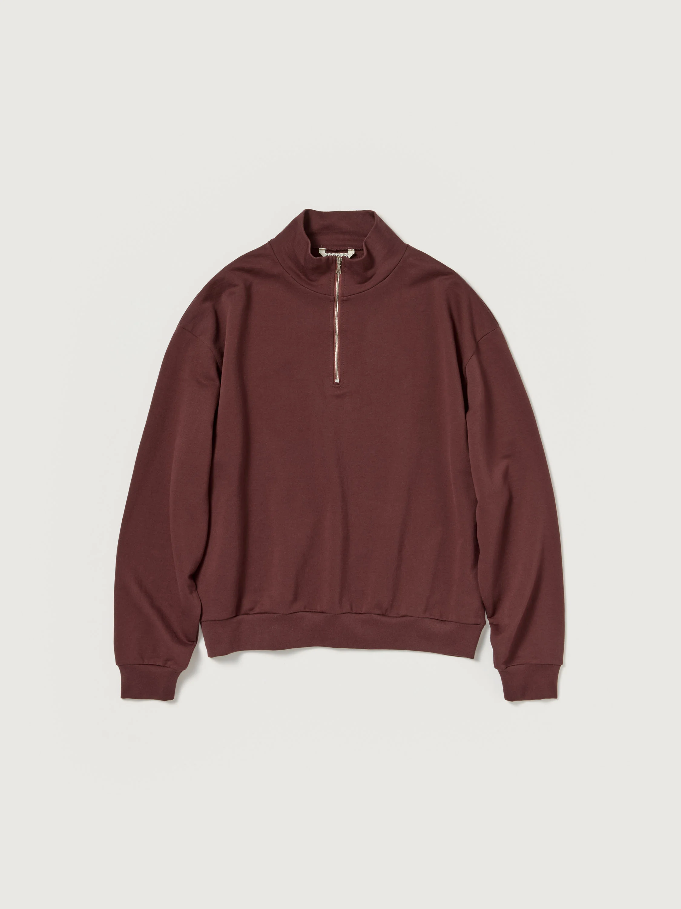 SUPER HIGH GAUGE SWEAT HALF ZIP P/O - 1