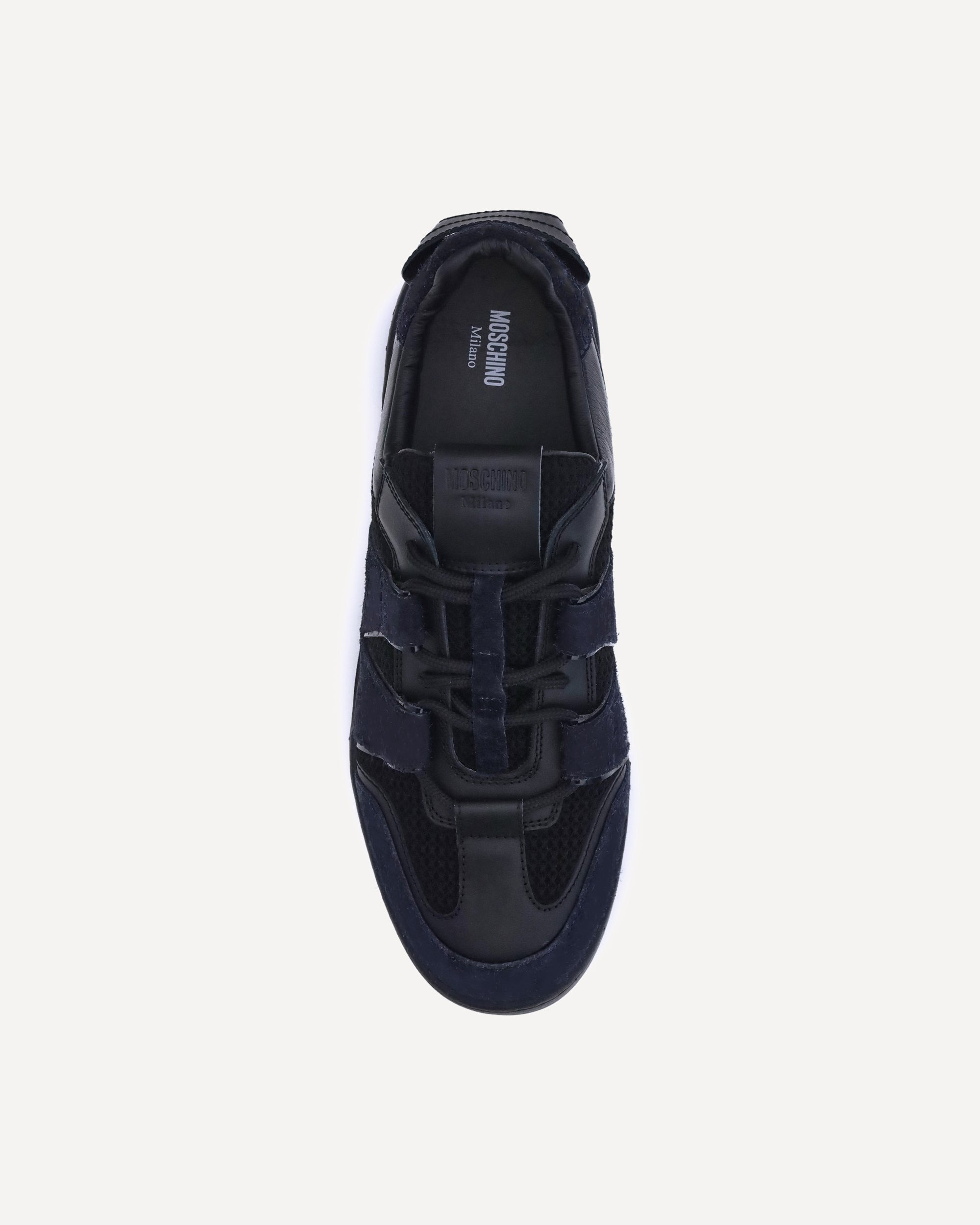 Leather and mesh Sneakers - 4