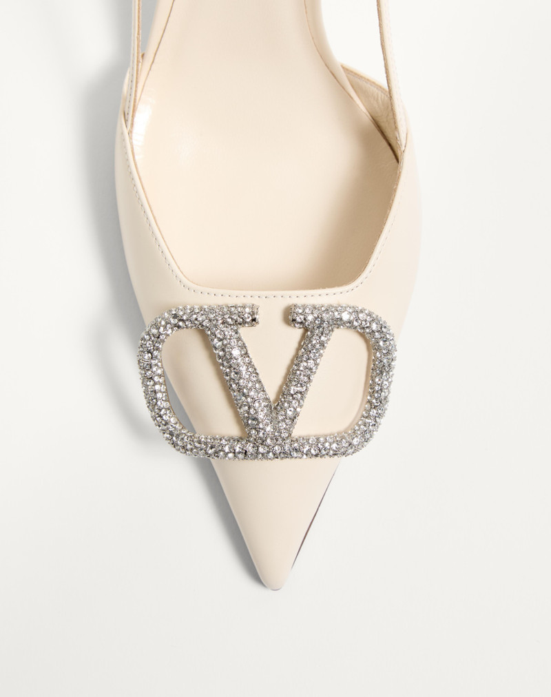 Valentino VLOGO SIGNATURE SLINGBACK PUMP IN CALFSKIN LEATHER 80MM outlook