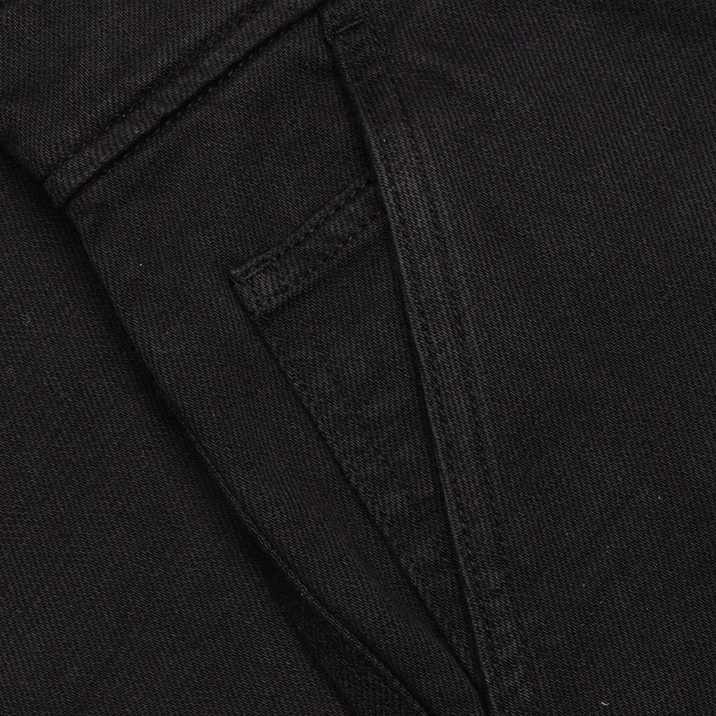 HIGH WAIST WIDE LEG TROUSERS - BLACK - 4