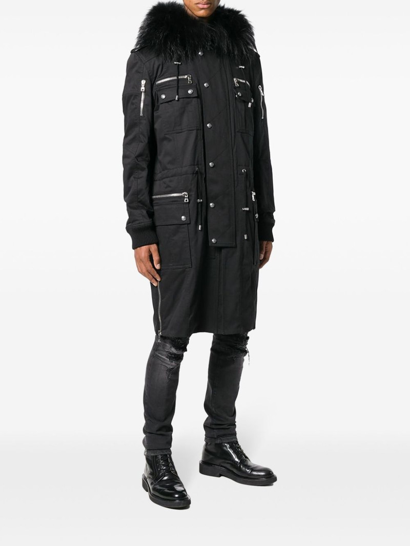 faux-fur trim parka 3
