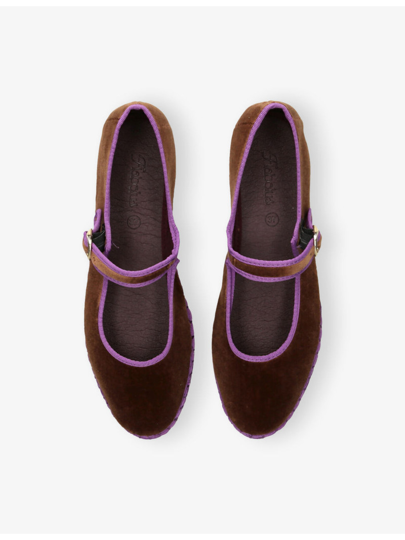 Archer Velvet Mary-Jane Flats 2