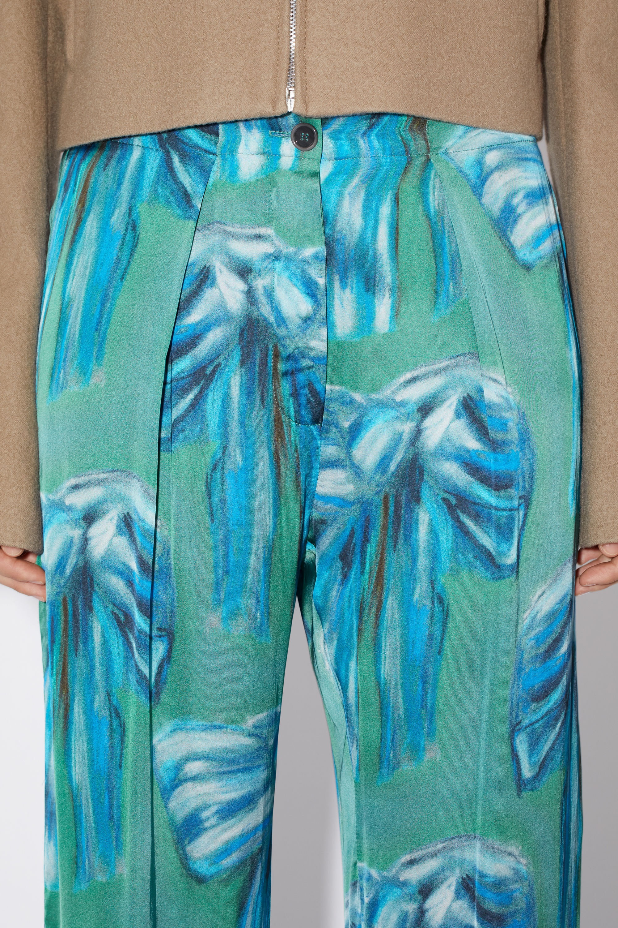 Printed trousers - Green - 5