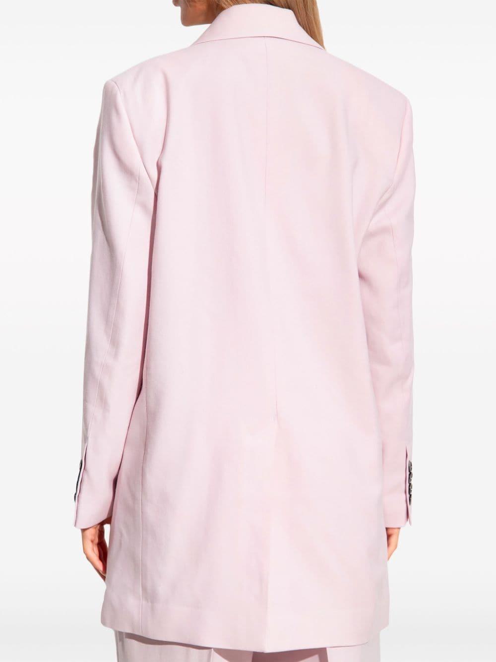 virgin wool double-breasted blazer - 5