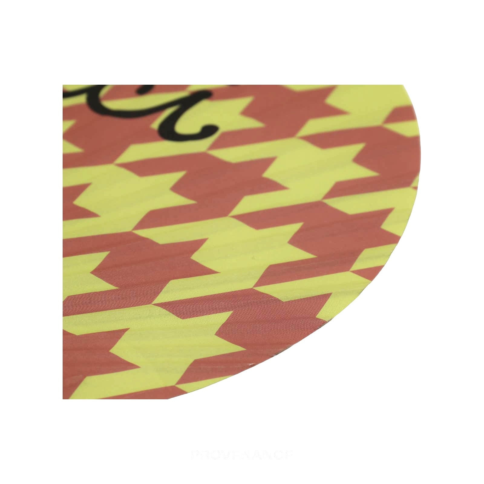 Gucci Logo Bamboo Hand Fan - Houndstooth Pink Yellow - 5