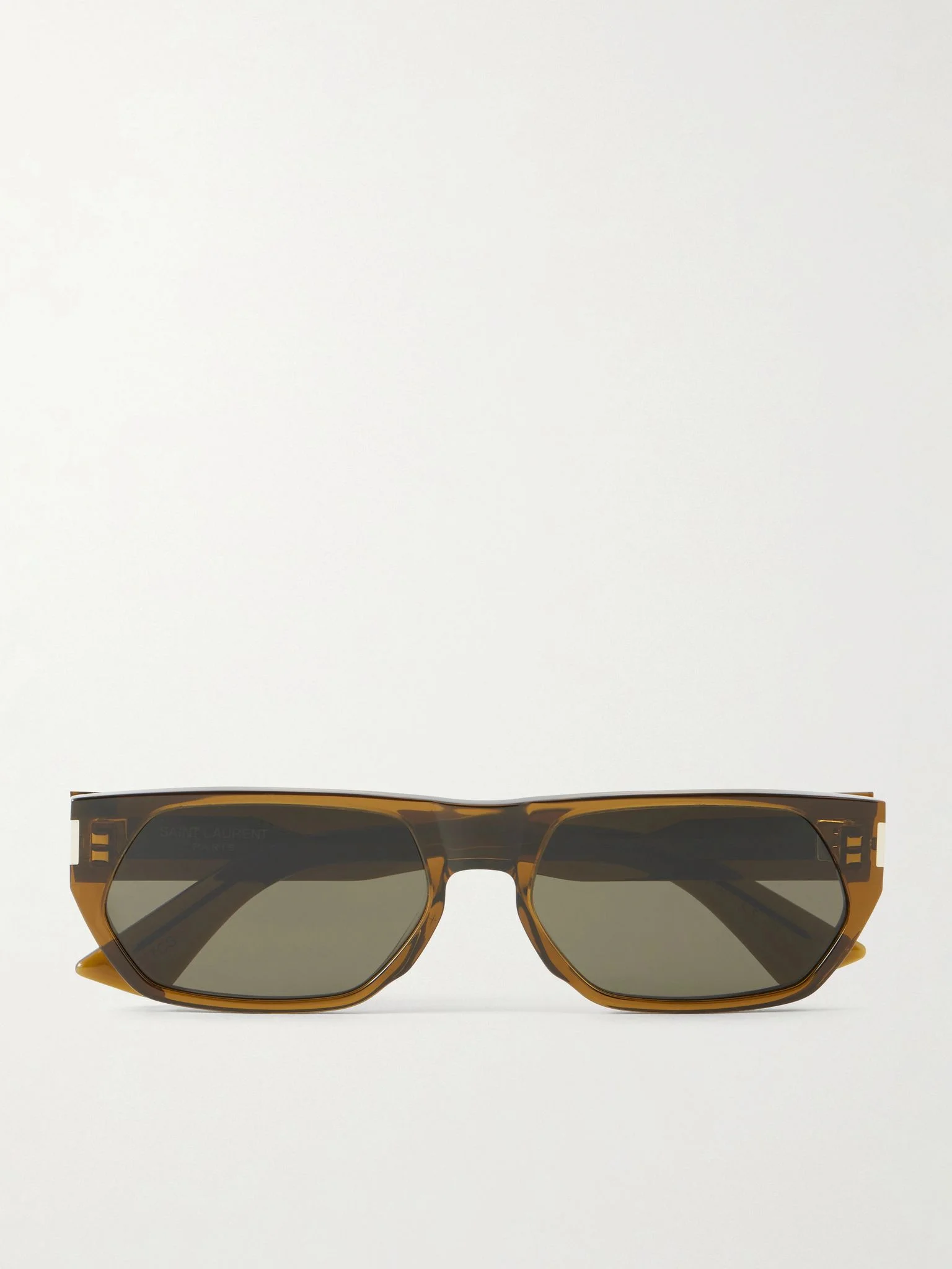 Square-Frame Acetate Sunglasses Brown - 1