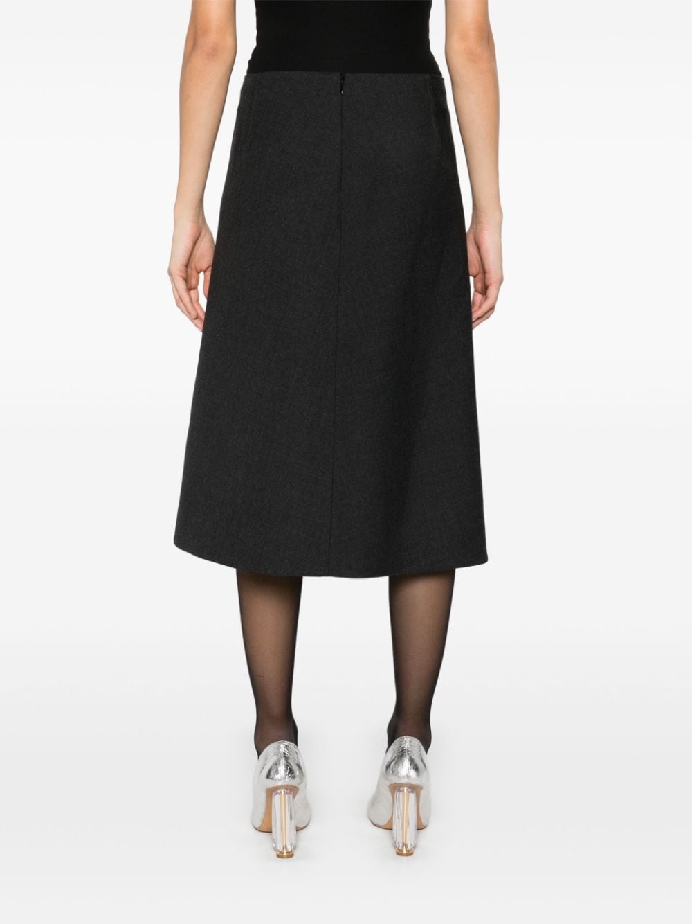 A-line midi skirt - 4