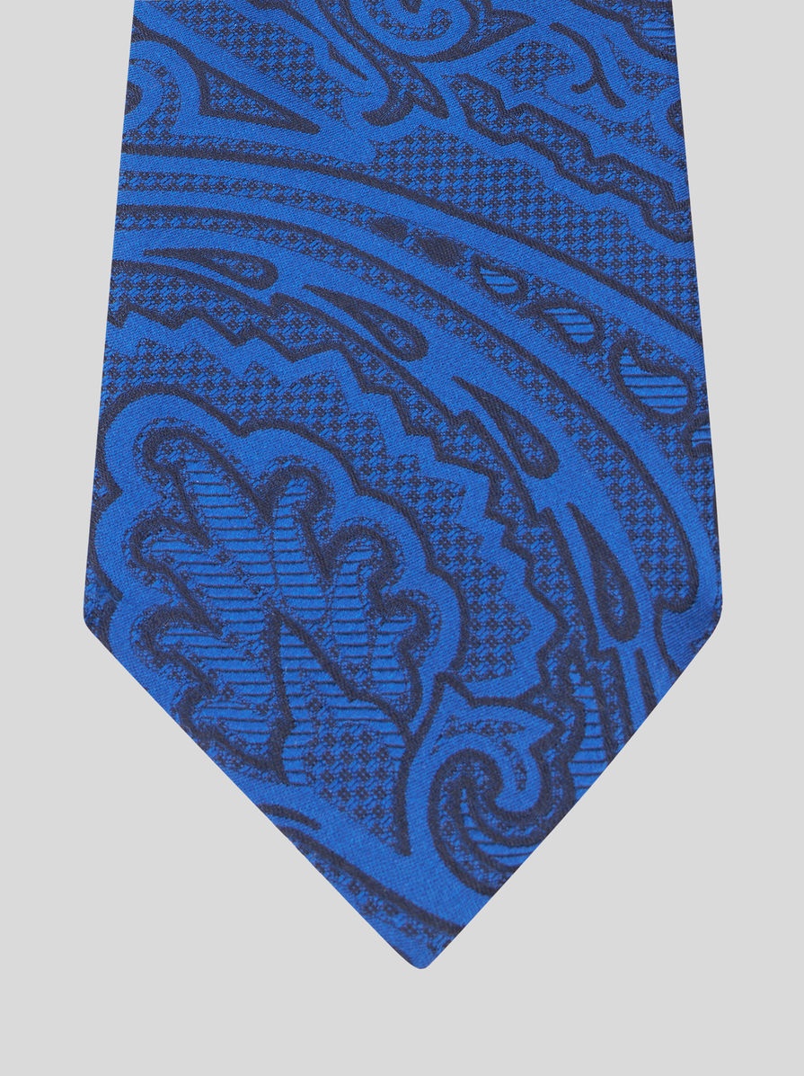 JACQUARD PAISLEY SILK TIE - 3