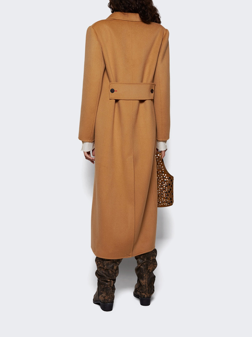 Double Faced Overcoat Camel - 4