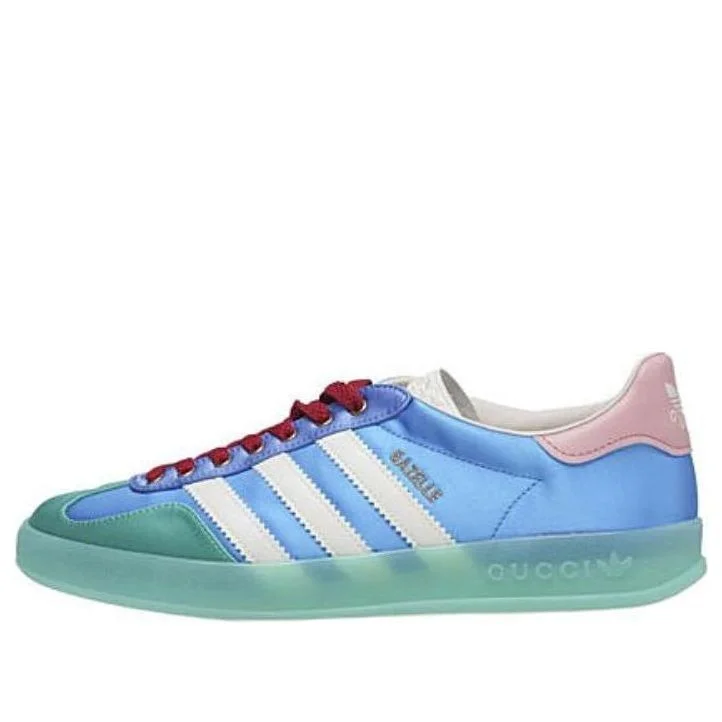 (WMNS) adidas x Gucci Gazelle 'Light Blue Silk' 707867-U7R10-3660 - 1