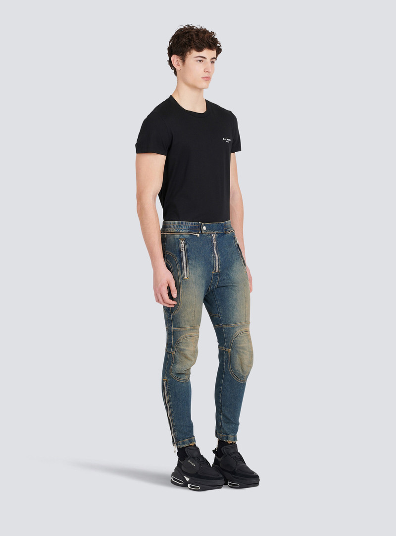 Ripped cotton jeans 5